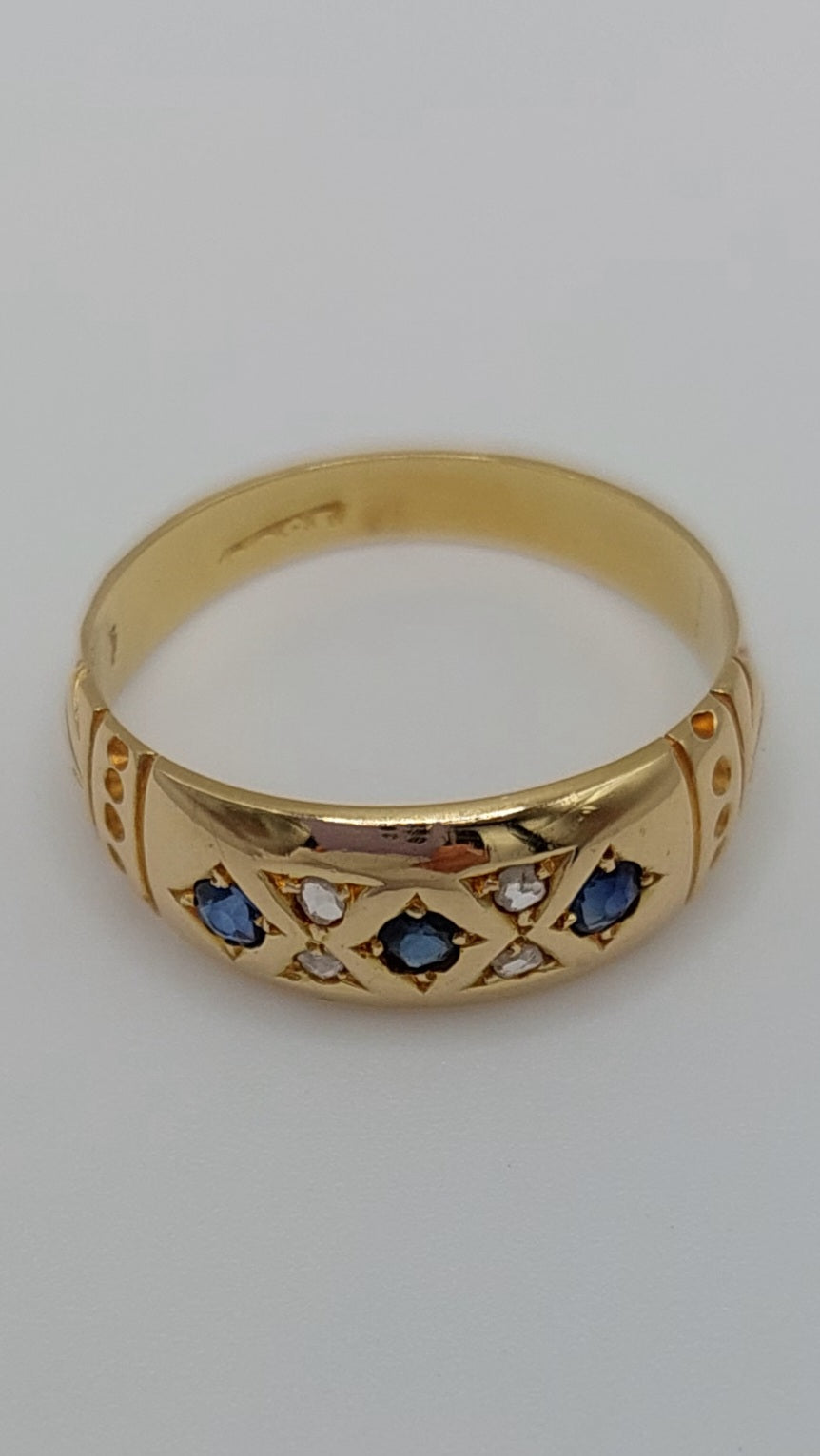 Sapphire and Diamond 18ct Gold Ring
